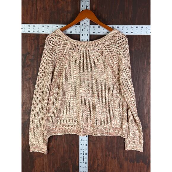 Free People Sahara Star Pullover Spice Open Knit Pullover Sweater Womens Small - Picture 5 of 5